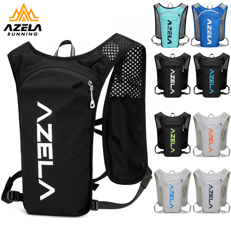 azela marathon trail running backpack men's professional outdoor running mountain climbing hiking sports shoulders women cycling water bag bag